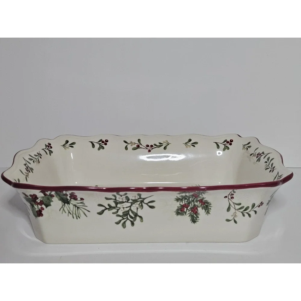 Better Homes Gardens Winter Forest Heritage Stoneware Rectangular Casserole Bake